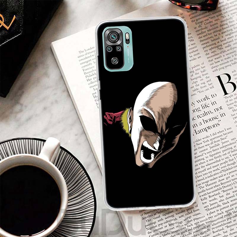 One P-Punch-Man Saitama King Cover For Xiaomi Redmi Note 14 13 12S 12 11 Pro Plus Phone Case 11S 10S 10 11E 11T + 9S 9 Print Coq