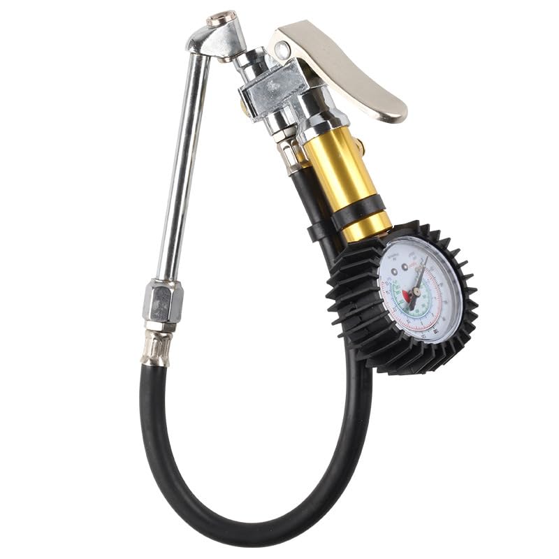 High-Precision Tire Pressure Gauge, Compressor, Plug-in Type (Pont du Monde) (US Standard)