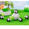 Harz Miniatur Moos Sukkulenten Landschaft Dekor Schwarzer Kohlenstaub Elf Cartoon Stil DIY Ornament