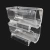 Stackable Wine Bottle Storage Rack Refrigerator Organizer Clear Plastic Shelf