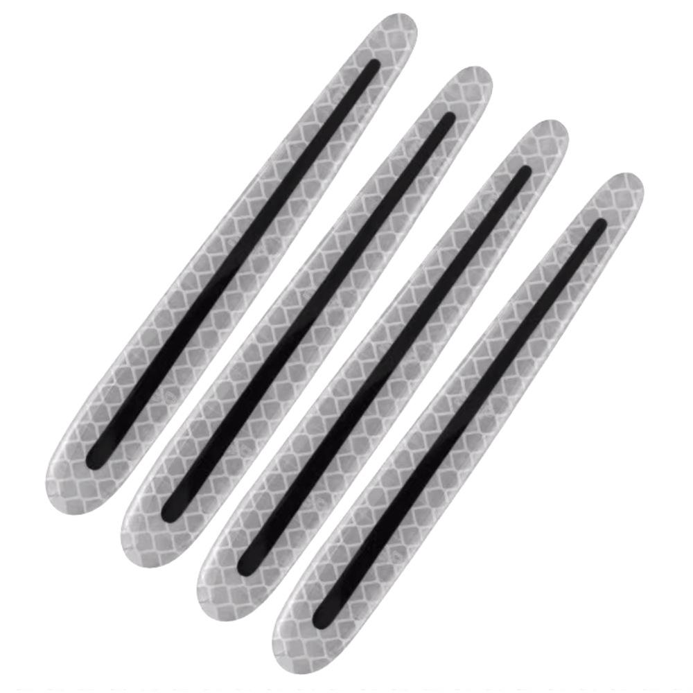 4/8 Pcs EGP Car Door Bowl Sticker Anti Scratch Door Handle Warning Reflective Door Handle Paint Scratch Soft Adhesive Film