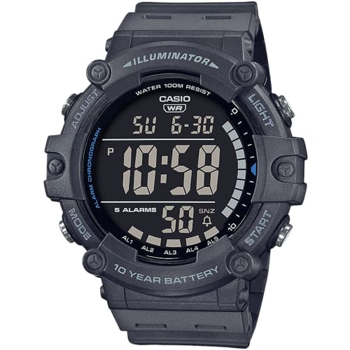 

Casio Standard Digital Men s Watch AE-1500WH-8BV, Dark Gray, Overseas Model, in Casio Box