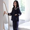 Coral Fleece Women'S Pajamas Autumn And Winter Winter Fleece Thickened Warm Can Be Worn Outside Loungewear Set