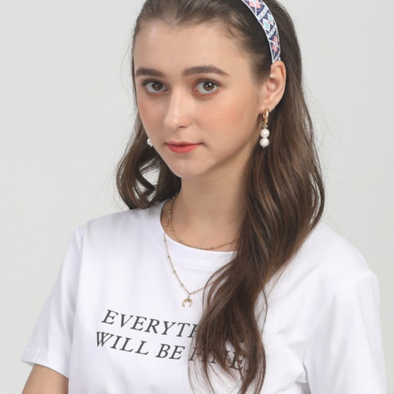 LALA African Pattern Hairband-L/BLUE