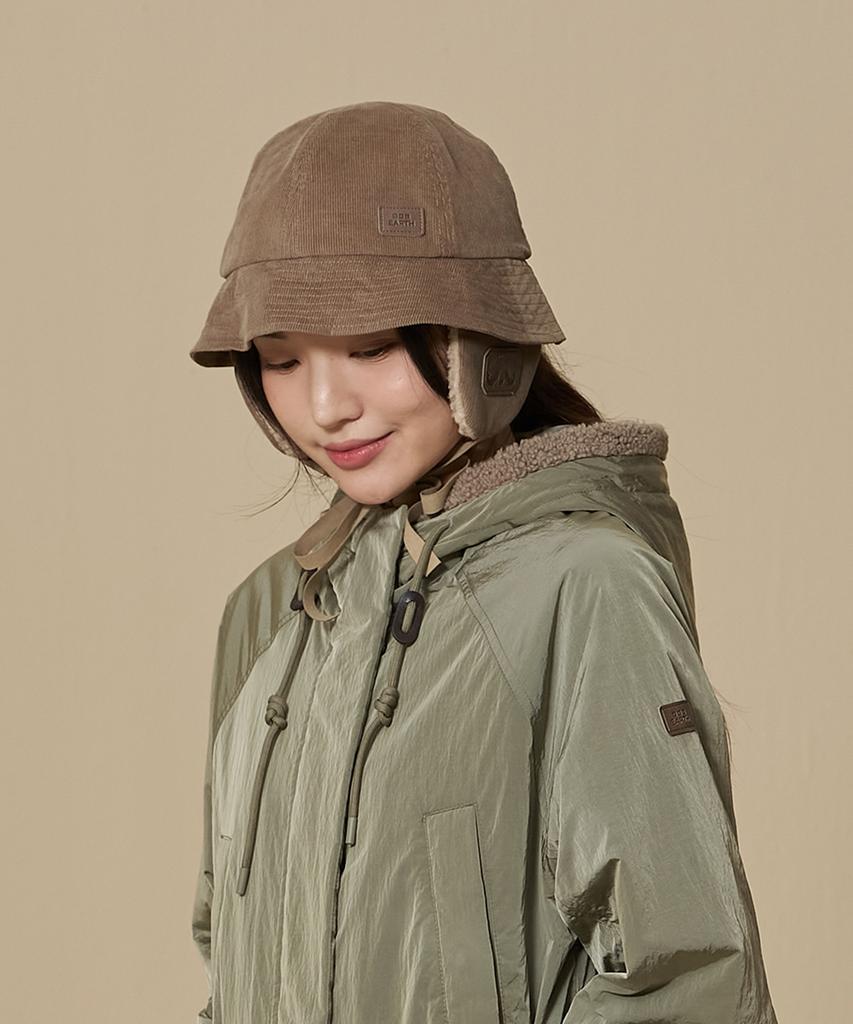 BBC EARTH Dual Earmuff Bucket Hat_Beige