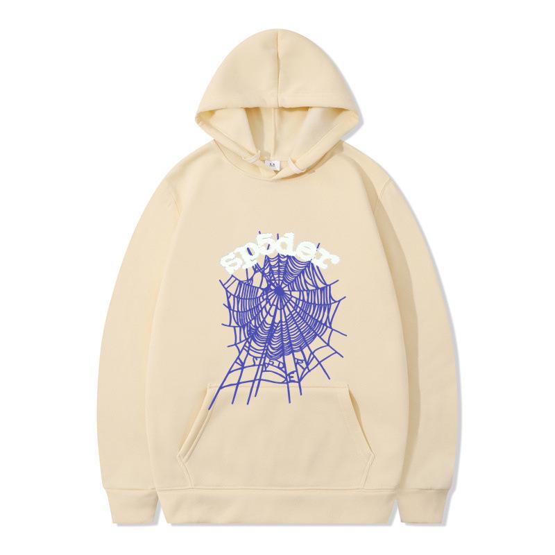 Unisex European & American 555 Spider Series Hoodies: Autumn/Winter Printed Pullover Sweatshirts