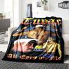 1pc 2PacHip Hop Blanket Soft Lightweight All Season Multi Purpose Throw for Sofa, Bed, Office & Picnics, French Style with Iconic Album Art & Quotes