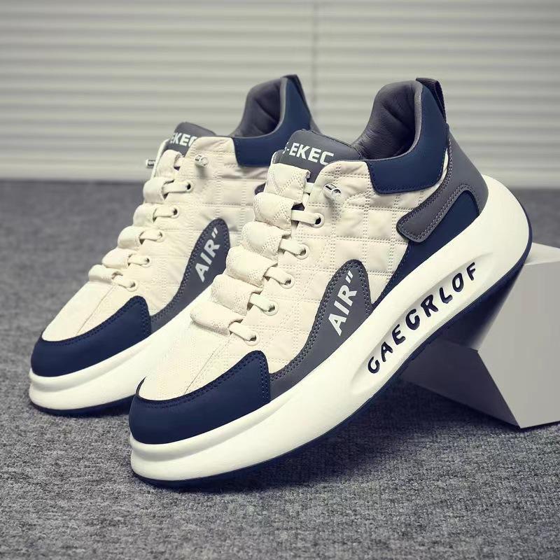 

Men s shoes spring and autumn new canvas shoes trendy versatile little white shoes men s platform sports casual board shoes dad trendy shoes 39
