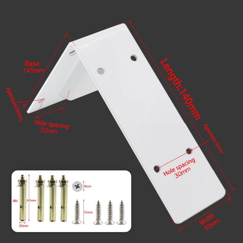 

Кронштейни для надміцної камінної полиці з 2 частин, велика металева полиця, настінний плаваючий трикутник, зварений вручну тримач для стільниці, навантаження 250 кг 1