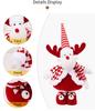 Santa Claus Snowman Elk Telescopic Long Legged Doll Merry Christmas Decorations kids Plush Toys Xmas Ornament new year Doll Gift