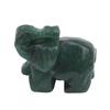 Elephant Statue Natural Crystal Healing Rose Quartz Black Stone Jade Craft Home Decoration Christmas Gift Animal Statue Stone