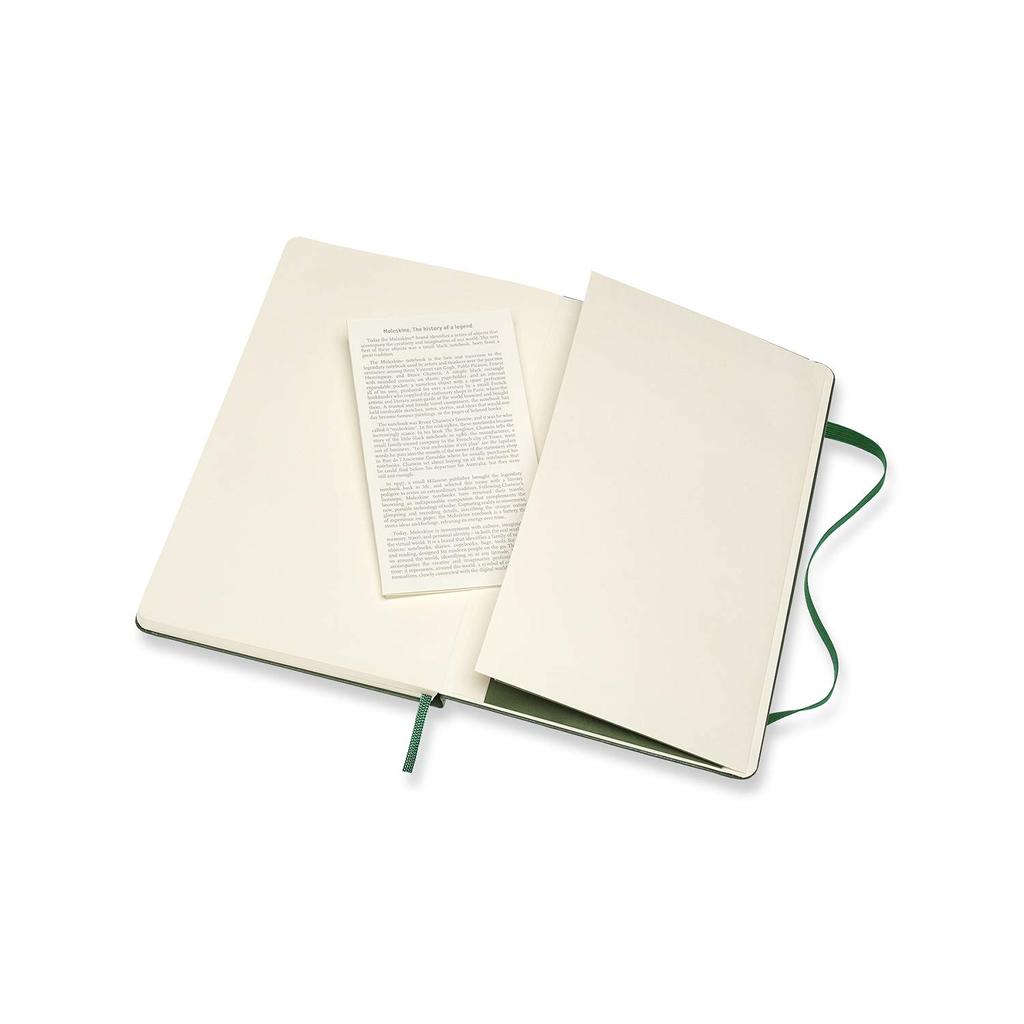 Moleskine Notebook Classic Notebook Hardcover Plain Large Size Wide X 21cm Myrtle Green QP062K15 (13cm Long)