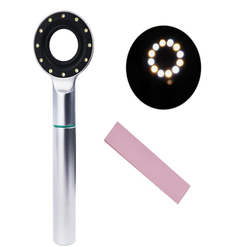 

12-светодиодная лампа для реставрации зубов, подбор оттенка зубов, колориметрический базовый светильник для полости рта, подбор оттенка TRI Spectra серебряный