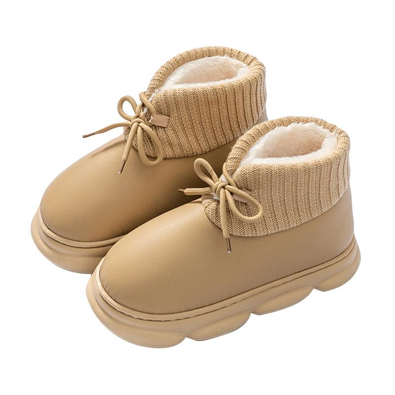 Anti-slip Women Boots Warm Winter Women Cotton Shoes Plush Slip on Boots for Men Home Couple Platform Ankle Boots Botas Mujer