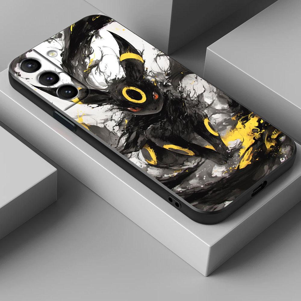 P-Pokemons Bulbasaurs Umbreons Gengars Draw S25 Ultra Case For Samsung Galaxy S25 S24 S23 S20 S21 FE S22 Ultra Plus Phone Cover