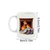 Christmas Mugs Chick Pattern Cartoon Cup Ceramic Christmas Coffee Cup For Men Youth Child Friend Mom Lady Kitchen Holiday
