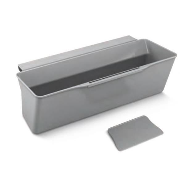 Metaltex poubelle de cuisine Clean-Tex 35 x 16 x 13 cm polypropylène gris