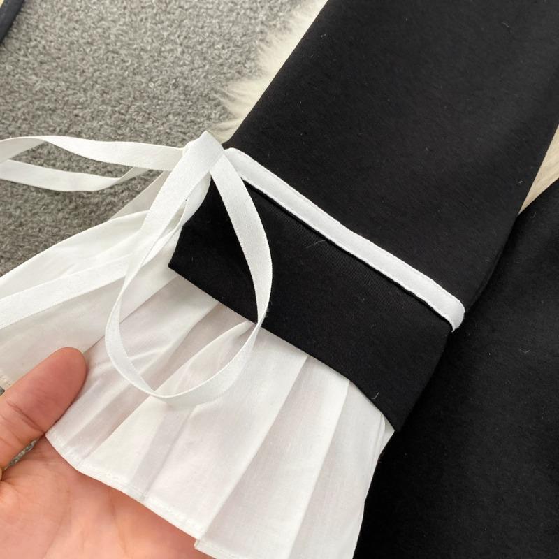 Платье-стойка с лоскутным принтом — фото 9