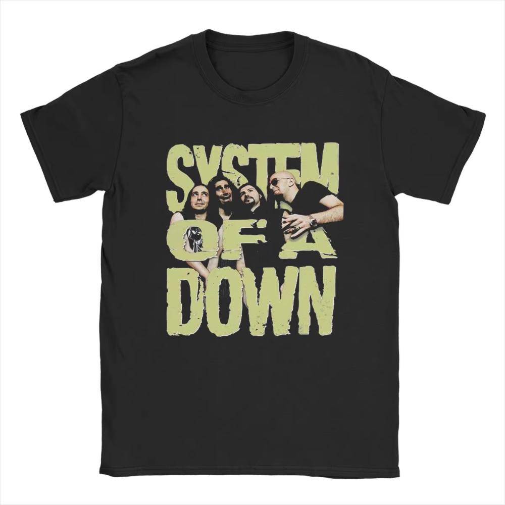 

New Hot Sale System of A Downs Merch Oversized TShirt for Unisex Women Metal Rock Band Awesome Cotton Graphic Printed Clothing S