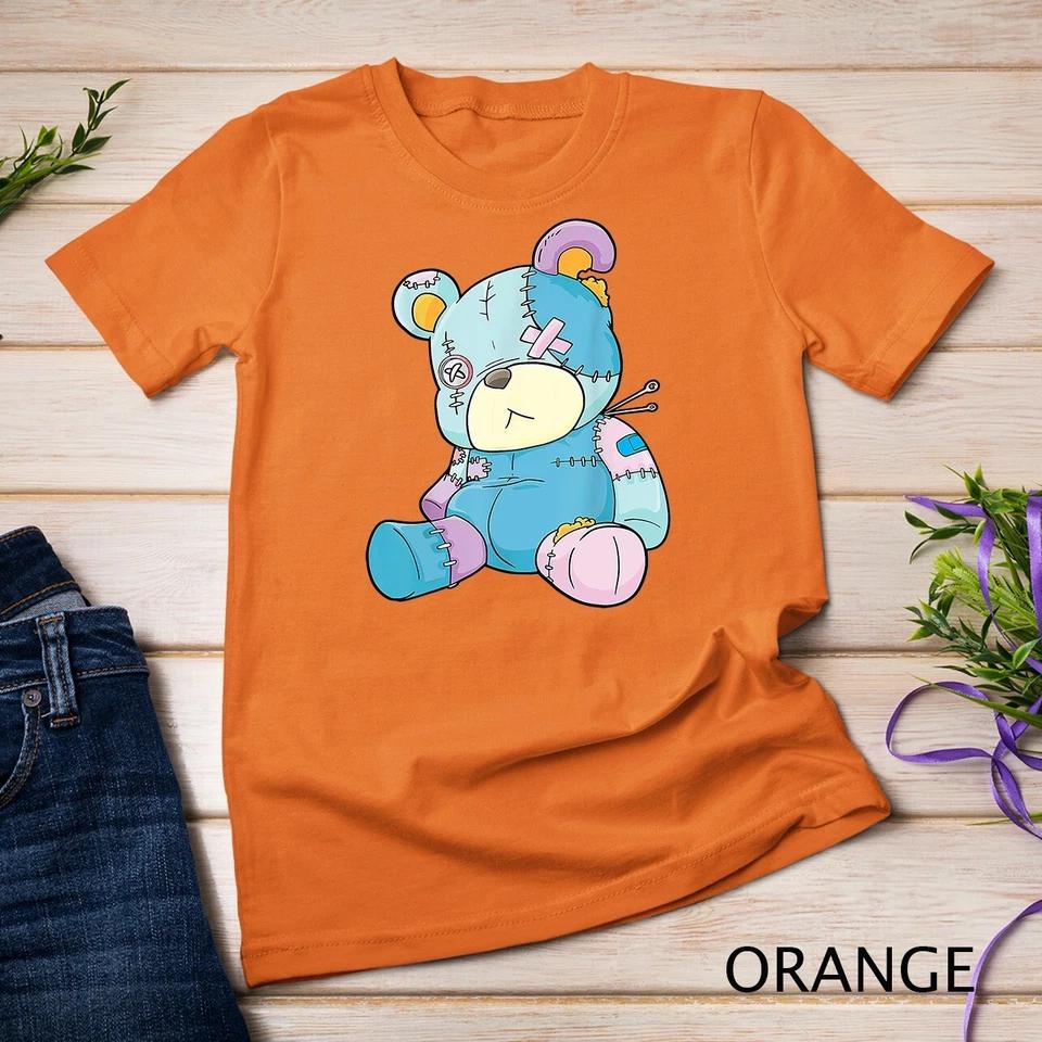 Pastel Goth Teddy Bear Nu Goth Menhera Kawaii Anime Unisex T-shirt 5 2XL