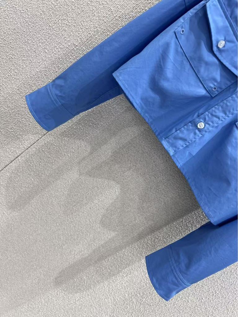 Spring 2026 Women's Polo Collar Loose Shirt with Letter Embroidery - M Brand Collection