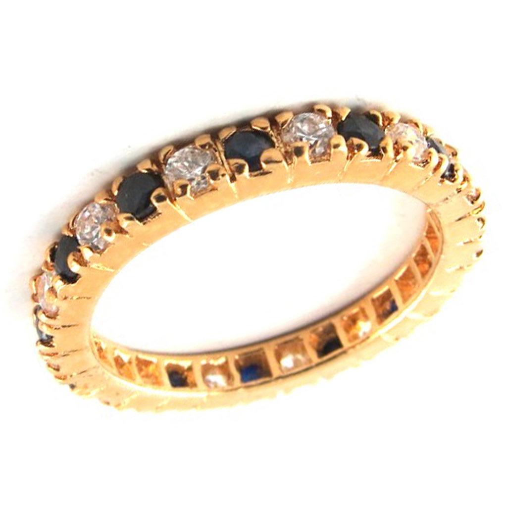 Vergoldeter Ehering „For Life“ schwarz weiß