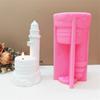 Lighthouse Shaped Resin Silicone Molds for Tealight Holder Candle Holder Home Decoration Silicone Candle Cup Molds