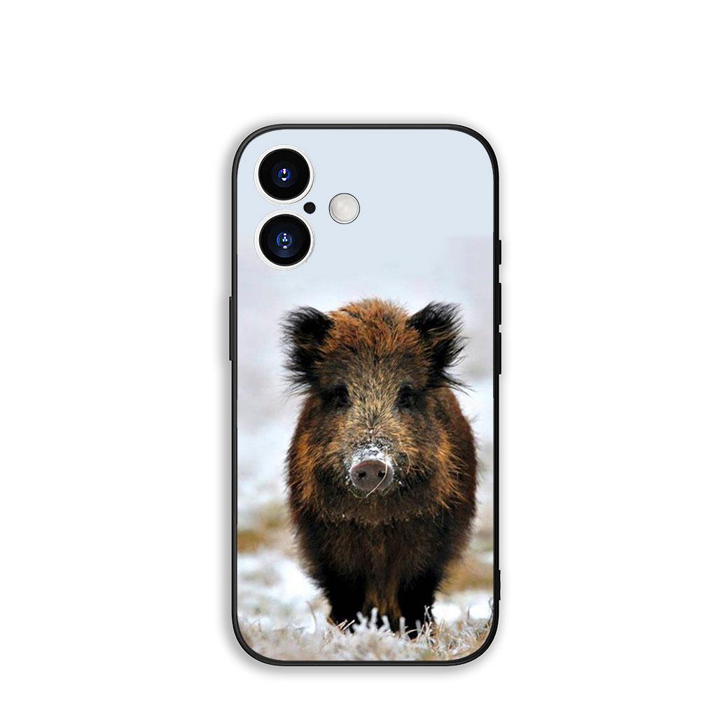 

Phone Cover Pig Animal Wild Boar Casing for Apple iPhone 17 16 11 Pro XS Max XR 6 7 8 Plus + 16E SE 2020 Air 5 8+ Case iPhone XS