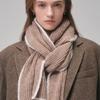 Saint Luxure Alpaca Boucle Line Muffler Brown