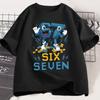 Six Seven Steal A Brainrot T-shirt Cotton Short-sleeve 67 Printed Tshirt Funny Gen Z T Shirt Ha