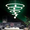 Modern Led Chandelier White Circles Ceiling Chandelier Lighting Fixtures for Living room Dining room Kitchen Bedroom Lustres Led