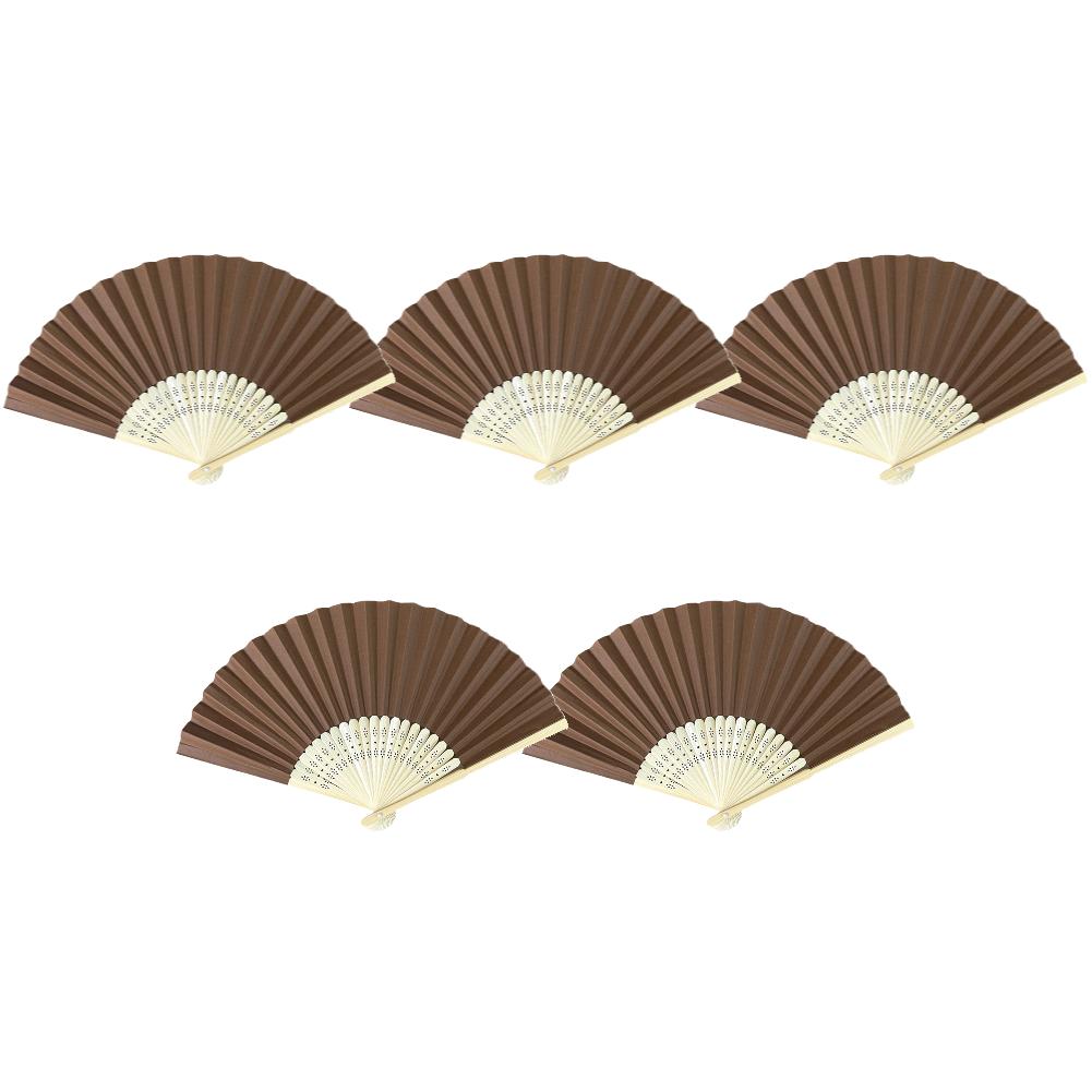 1/5/10pcs DIY Bamboo Folding Hand Fan Adults Children's Calligraphy Painting Practice Paper Fan Wedding Party Gift Home Decor