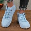 Herren Modische Lässige Alltags-Low-Top-Schuhe Atmungsaktiv Bequem Schnürschuhe Trendige Leichte Flache Schuhe zum Radfahren Wandern