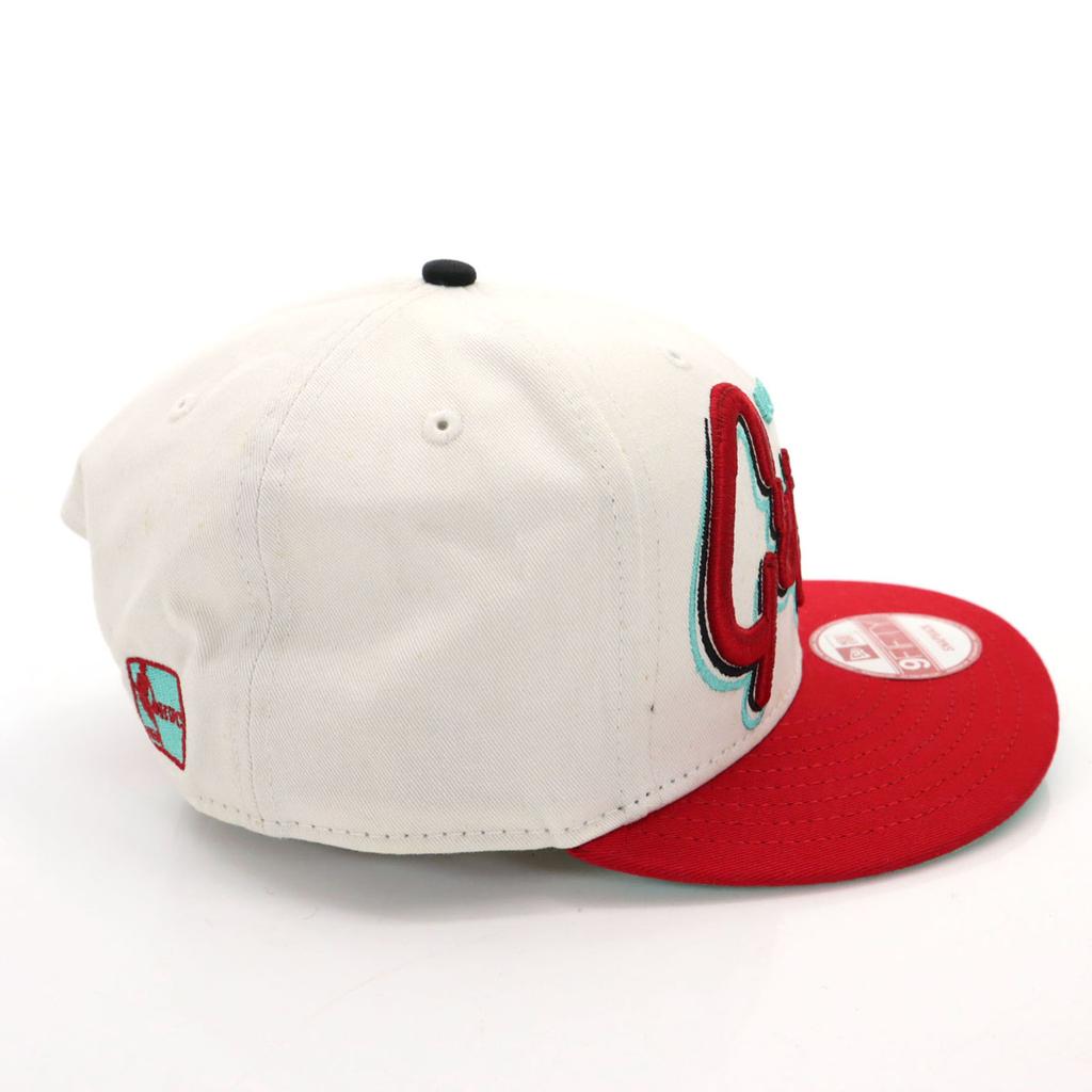 New Era 9FIFTY Cap ONE SIZE White X Red NBA Snapback Men's Used