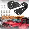 for Jeep Wrangler Locking Hood Hinge Hi-Lift Farm Jack Mount A Set of Brackets For Thousand Pound Top Lift Support Bar