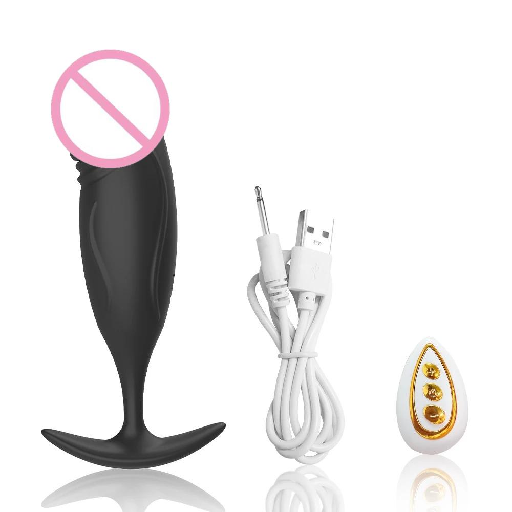 Remote Control Prostate Massager & Anal Plug for Men – Dual-Stimulating Vibrator with Clitoral/G-Spot Stimulation