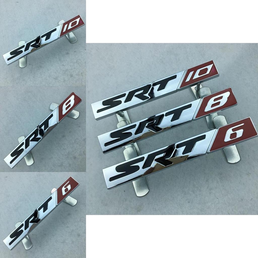 Emblema Metallo Badge Decalcomania Durevole Jeep Srt Per Auto Con Lega di Zinco E Finitura Nobile
