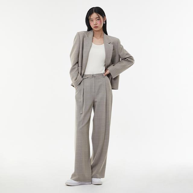 LAP (Set-Bottoms) Belted Wide Pants Aq1Wp265
