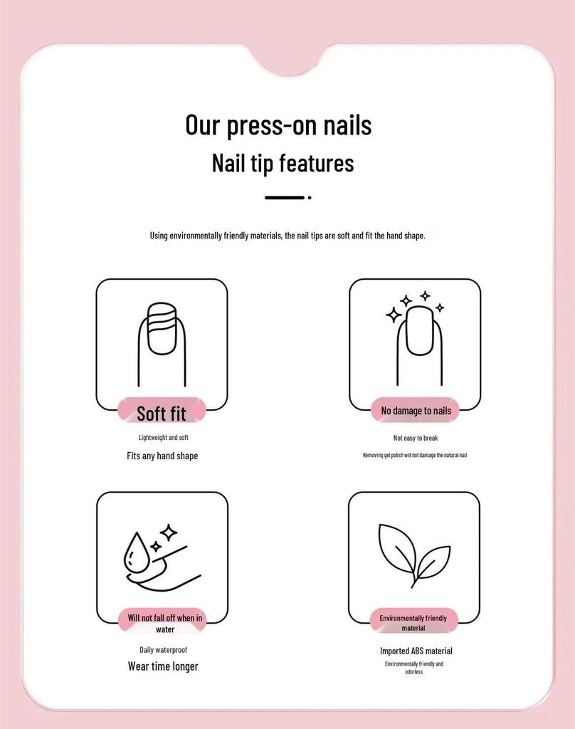 Caramel Chestnut Handmade Maillard Gradient Short Nails: Elegant, High-End Stickers