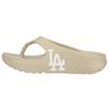 MLB Slipper Chunky LA Dodgers Fashion Versatile Rubber Sole Graffiti Odor Resistant Flip Flops Unisex Footwear Beige 32SHHW111-07B