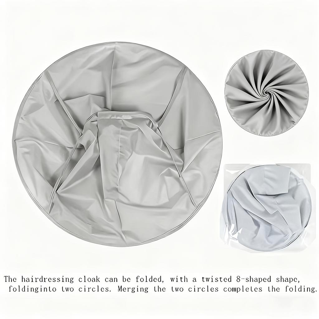 1PC Hair-collecting Cloak with Adult Scissors, Household Razor, Non-sticky, Foldable, Adjustable, Large Diameter Adult Hair-collecting Cape.