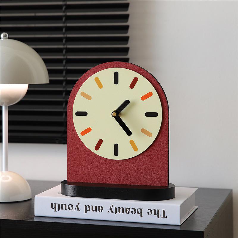 Elegant Digital Desktop Alarm Clock with Display and Tabletop Ornament