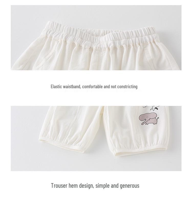 Baby Jungen Cartoon Elefant T-Shirt & Shorts Baumwoll Set, Leicht & Lässig