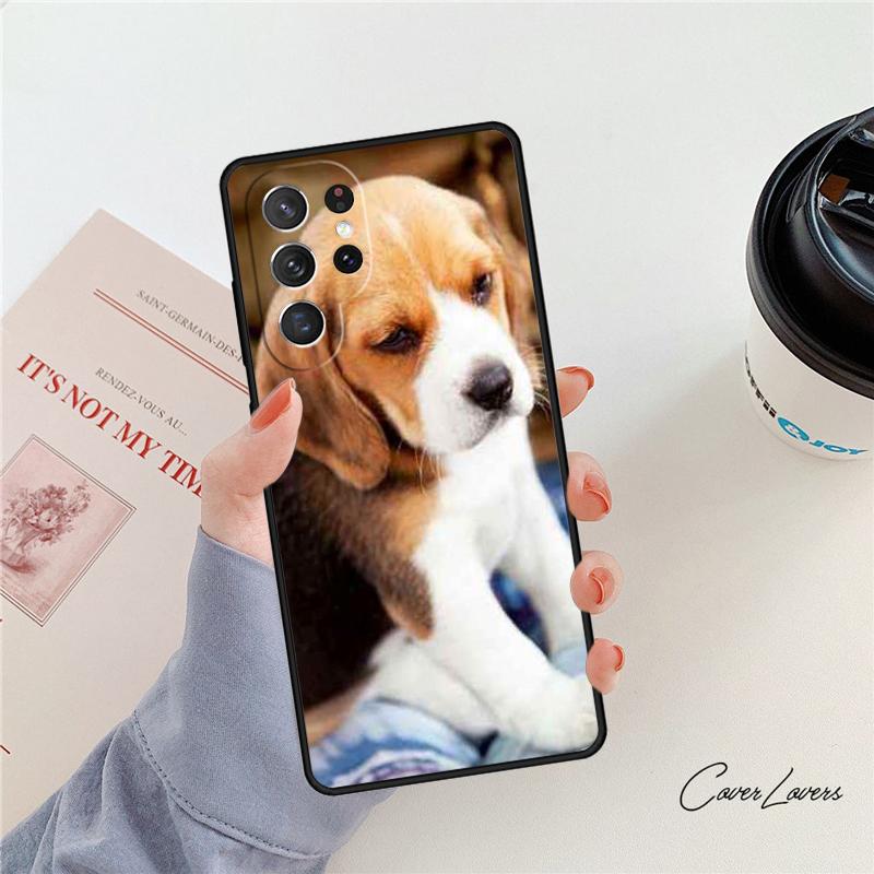 Love My Beagle Puppies Dogs Phone Case For Samsung Galaxy S24 S25 S23 S22 Ultra Note 10 20 Plus S20 S21 FE Cover