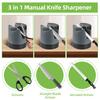 Knife Sharpeners Tungsten Steel Pocket Knife Sharpening Tool for Kitchen Knives Straight Blade Knives Serrated Knives Scissors