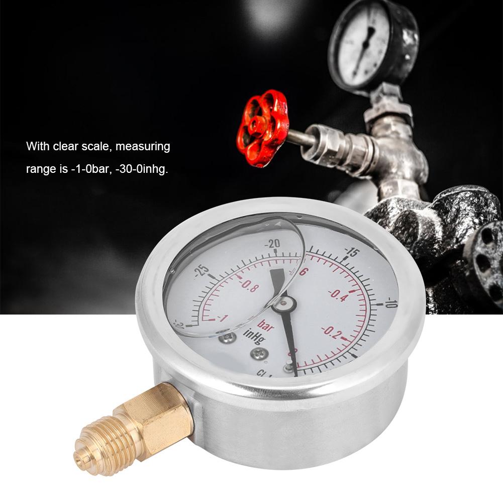 TS PGGZ604 0bar 1 4BSP Y60 Radial Oil Filled Vacuum Pressure Gauge for Petroleum Metallurgy