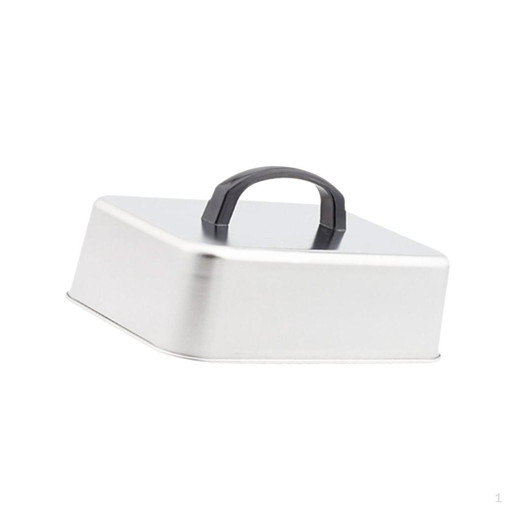 304 Stainless Steel Grill Lid for Basting, Cover Steaming Food Commercial Steaks, Patties,