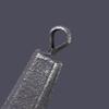 Eco-friendly Hexagonal Iron Sinker with Ring for Sea Fishing - Long Cast Iron Counterweight Block with Hanging Ring Fishing Lure.