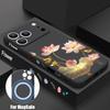 Für iPhone 17 Pro Max Hülle INS Buntes Blumenmuster Magnetisch Für Magsafe Weiche Hülle Für iPhone 16 15 14 13 Pro Max 17E 16E