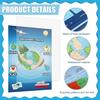 Pasimy 7 Pcs Geography Posters Set Bulk 5 Themes of Geography Social Studies World Human Environmental Bulletin Board Classroom Decorations for